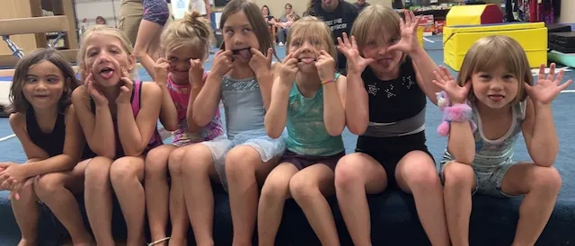 Kids having fun at the gym