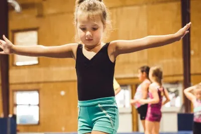Preschool gymnastics class at Apex Gymnastics in St. Croix Falls